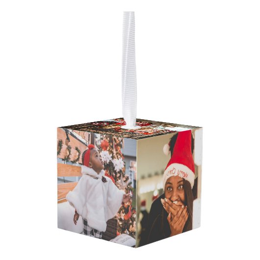 Persoonlijke kerstfoto's decoratie (Achter hoekig)