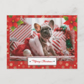 Persoonlijke kerstfoto's Feestdagen Briefkaart (Voorkant)