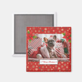 Persoonlijke kerstfoto's Feestdagen Magneet (Voorkant / Achterkant)