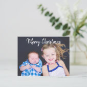 Persoonlijke kerstfoto's feestdagenkaart (Staand voorkant)
