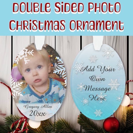 Persoonlijke kerstfoto's voor kinderen ornament