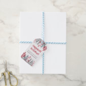 Persoonlijke kerstgroen bedrijfsgeschenken cadeaulabel (Met Touw)