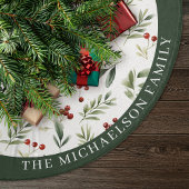 Persoonlijke Kerstgroen & Rode Bessen Kerstboom Rok