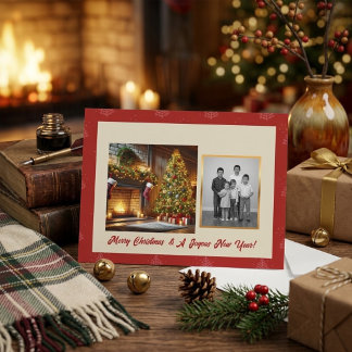 Persoonlijke kerstgroet kaart