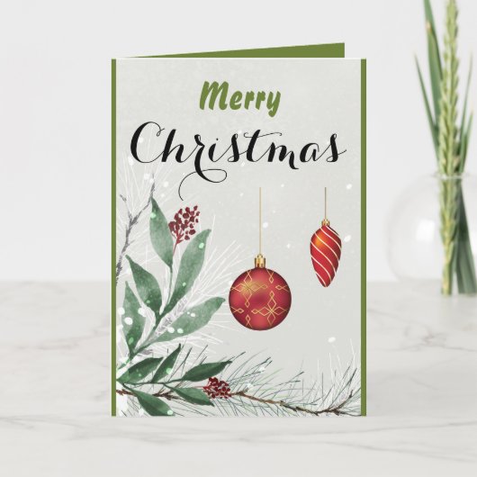 Persoonlijke kerstgroet kaart (Voorkant)