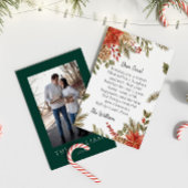 Persoonlijke Kerstgroet Smaragdgroene kaart