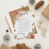 Persoonlijke Kerstgroet Smaragdgroene kaart