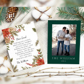 Persoonlijke Kerstgroet Smaragdgroene kaart