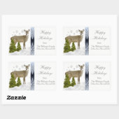 Persoonlijke kerstgroet sticker (Vel)