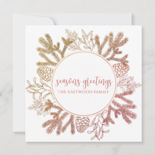 Persoonlijke kerstgroet vakantiekaart notitiekaartje