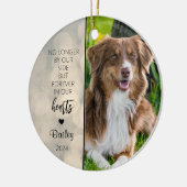 Persoonlijke Kerstherdenking voor honden Keramisch Ornament (Links)