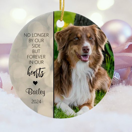 Persoonlijke Kerstherdenking voor honden Keramisch Ornament