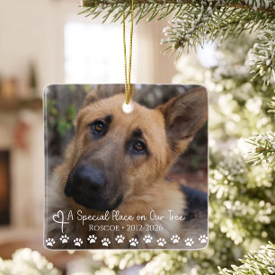 Persoonlijke Kerstherdenking voor huisdieren Keramisch Ornament