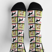 Persoonlijke kersthond sokken (Top)