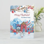 Persoonlijke kerstkaart (Staand voorkant)