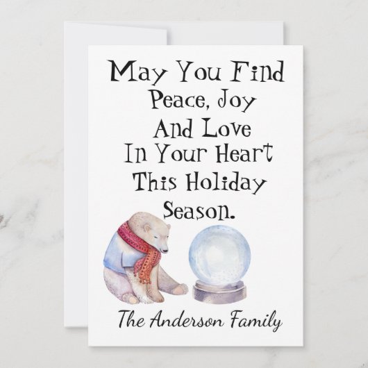 Persoonlijke kerstkaart (Voorkant)