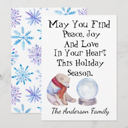 Persoonlijke kerstkaart (Voorkant / Achterkant)