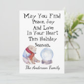 Persoonlijke kerstkaart (Staand voorkant)