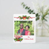 Persoonlijke kerstkaart (Staand voorkant)