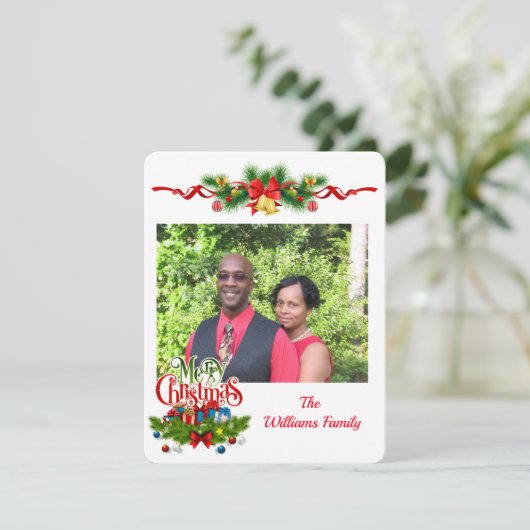 Persoonlijke kerstkaart (Staand voorkant)