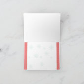 Persoonlijke kerstkaart bedankkaart (Binnen)