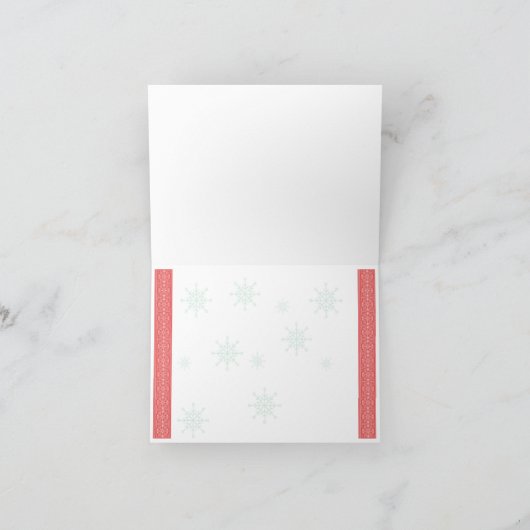 Persoonlijke kerstkaart bedankkaart (Binnen)