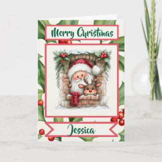 Persoonlijke kerstkaart feestdagen kaart