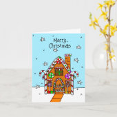 Persoonlijke kerstkaart kaart (Gele Bloem)