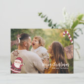 Persoonlijke kerstkaart kaart (Staand voorkant)