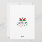 Persoonlijke kerstkaart Kerstmannenhoeden Versieri (Achterkant)