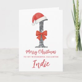 Persoonlijke kerstkaart - Letter I Kaart