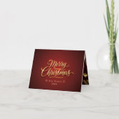 Persoonlijke kerstkaart met aangepaste boodschap bedankkaart (Voorkant)