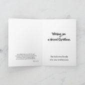 Persoonlijke Kerstkaart met engelen Kaart (Binnen)