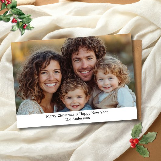 Persoonlijke kerstkaart met foto