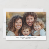 Persoonlijke kerstkaart met foto (Voorkant)