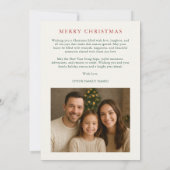 Persoonlijke kerstkaart met foto (Achterkant)
