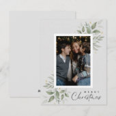 Persoonlijke kerstkaart met foto (Voorkant / Achterkant)