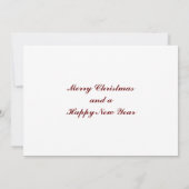 Persoonlijke kerstkaart met foto, Rood (Achterkant)