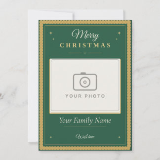 Persoonlijke kerstkaart met foto voor familie kaart