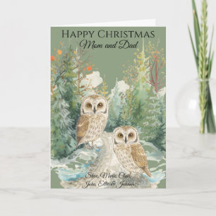 Persoonlijke kerstkaart met foto voor ouders kaart