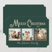 Persoonlijke Kerstkaart met foto's (Voorkant / Achterkant)