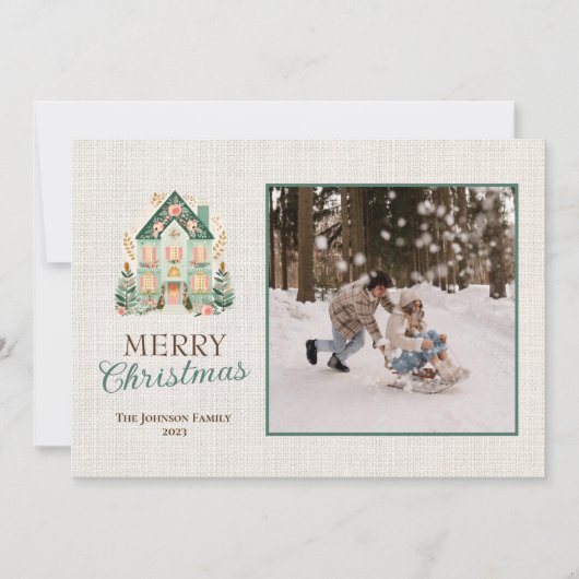 Persoonlijke Kerstkaart met foto's (Voorkant)