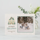 Persoonlijke Kerstkaart met foto's (Staand voorkant)