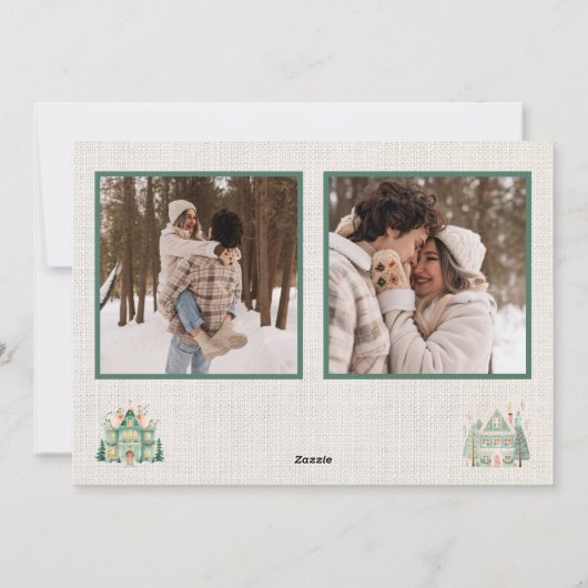 Persoonlijke kerstkaart met foto's (Achterkant)