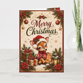 Persoonlijke Kerstkaart met hert 'Lieve Sint' Kaart