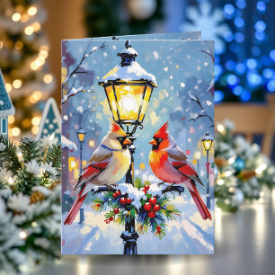Persoonlijke Kerstkaart met Kardinaalthema Kaart