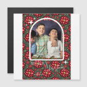 Persoonlijke Kerstkaart met Poinsettia (Voorkant / Achterkant)