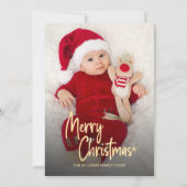 Persoonlijke Kerstkaart met Script Lettertype (Voorkant)