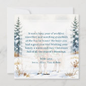 Persoonlijke Kerstkaart met Shetlanders (Achterkant)