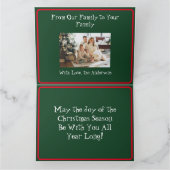 Persoonlijke kerstkaart op de nativescherm bedankkaart (Binnen)